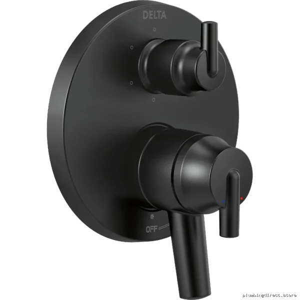 Delta T27959-BL Matte Black 17 Series Valve Trim with 6-Setting Diverter