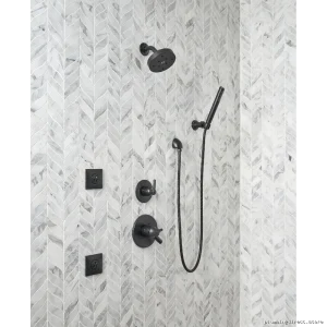 Delta Matte Black Wall Mount Elbow for Handheld Shower - Model #