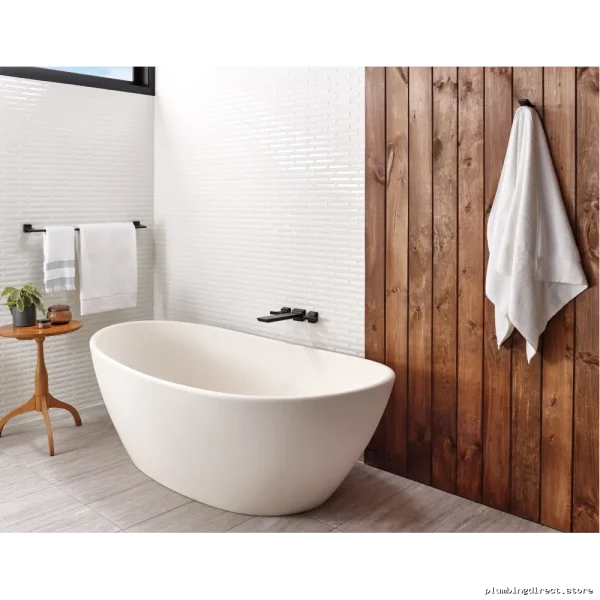 Matte Black Wall-Mount Tub Faucet Trim for Bathroom - Delta - Image 2