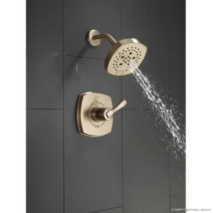 Delta Modern Chrome-Free Shower Trim in Champagne Bronze Finish