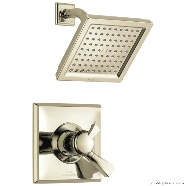 Delta Modern Luxe Polished Nickel Shower Trim - Image 3