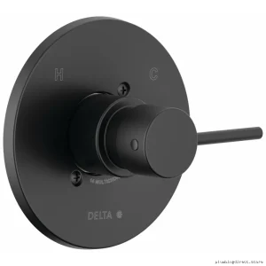 Modern Cylinder Project Valve Trim Kit - Matte Black T14059-BL-PP Delta
