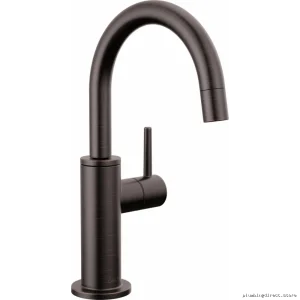Modern Round Beverage Faucet in Venitain Bronze Finish - Delta