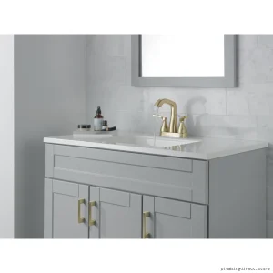 Modern Single-Hole Centerset Faucet - Champagne Bronze 25776-CZMPU-DST Stryke by Delta
