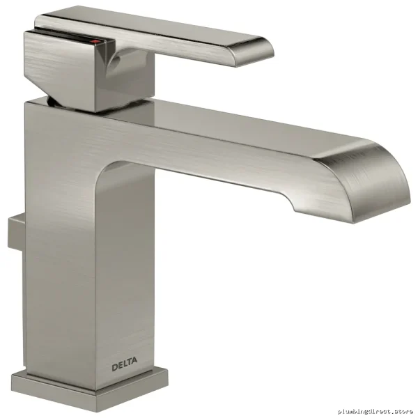 Modern Stainless Steel Single Hole Bathroom Faucet - Delta 567LF-SSMPU - Image 2