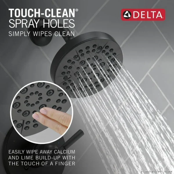 Delta Monitor 14 T14235 Matte Black Shower Trim - Contemporary Bathroom Hardware