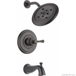 Delta Monitor 14 Series H2Okinetic Shower Tub Trim with Fewer Handles - Venetian Bronze T14497-RBLHP
