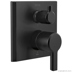 Delta Monitor 14 Series Valve Trim with 6-Setting Diverter - Matte Black
