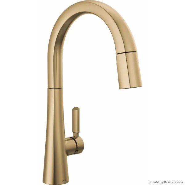 Delta Monrovia Pulldown Kitchen Faucet in Champagne Bronze - Image 2