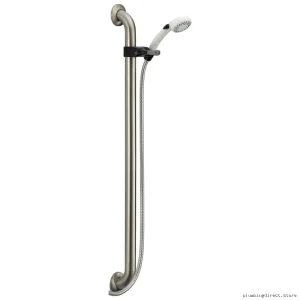 Delta PB Pause Handheld Shower - 36-Inch Slide Bar White