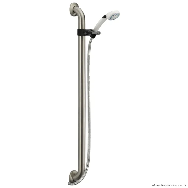 Delta PB Pause Handheld Shower - 36-Inch Slide Bar White