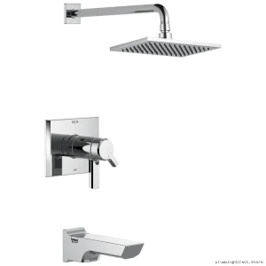 Delta Pivotal 17T Series Chrome Tub & Shower Trim with H2Okinetic TempAssure