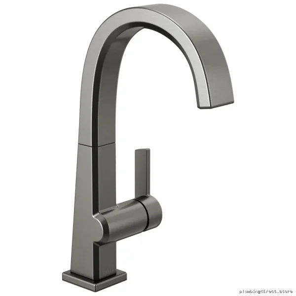 Delta Black Stainless Steel Bar Prep Faucet 1993LF-KS Pivotal Model - Image 4