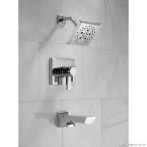 Delta Pivotal Monitor 17 H2Okinetic Tub & Shower Trim with Lumicoat Chrome Finish - T17499-PR