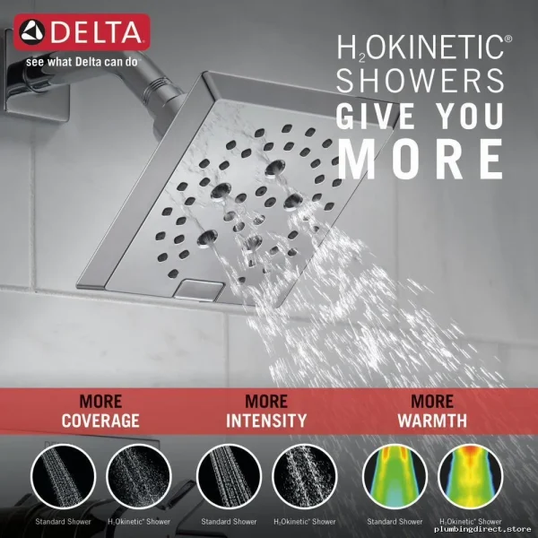 Delta Pivotal Monitor 17 H2Okinetic Tub & Shower Trim with Lumicoat Chrome Finish - T17499-PR - Image 5