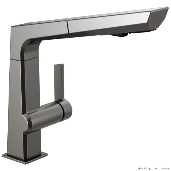 Pivotal Pullout Spray Faucet Black Stainless 4193-KS-DST Delta