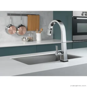 Delta Pivotal Touch Kitchen Faucet - Pulldown Spray Chrome Finish 9193T-DST Professional Series