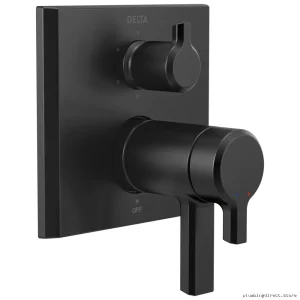 Delta Pivotal 17T Matte Black Valve Trim 6-Setting Diverter TempAssure T27T999-BL