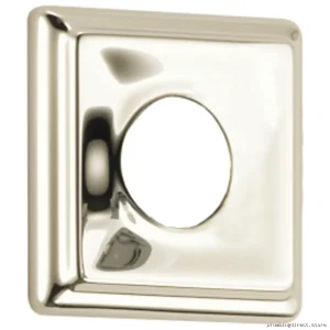 Delta Polished Nickel Shower Flange with Easy Installation