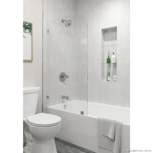 Delta Portage 14 Series Chrome Tub & Shower Trim - Pressure Balance Design