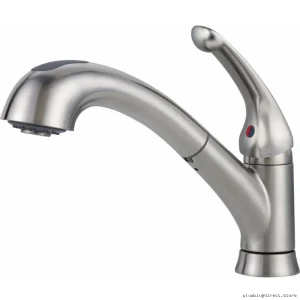 Delta Arctic Stainless Pull-Down Kitchen Faucet with Sprayer 469LF-AR