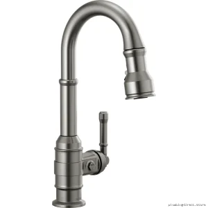 Delta Black Stainless Pull-Down Kitchen Faucet with Spray 9990-KS-DST