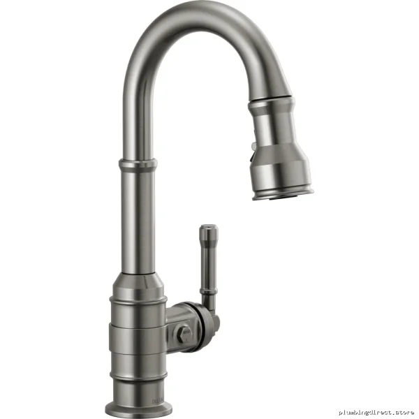 Delta Black Stainless Pull-Down Kitchen Faucet with Spray 9990-KS-DST