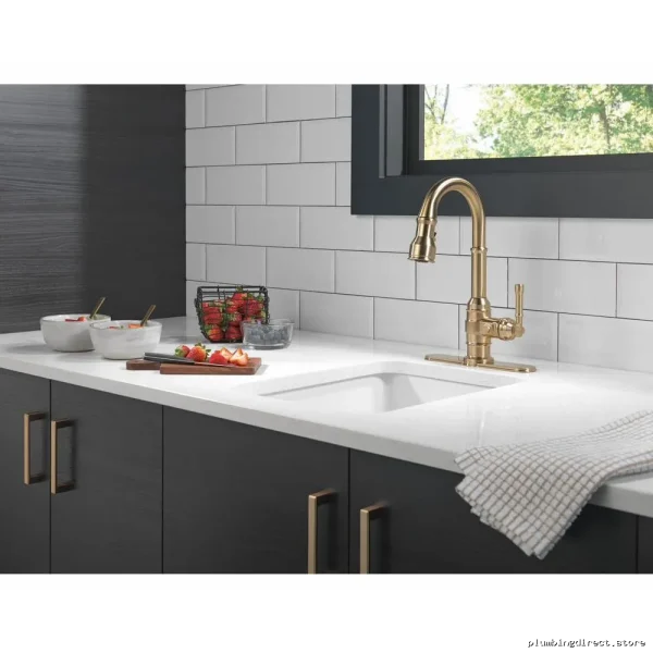 Delta Faucet Replacement Escutcheon - Champagne Bronze for Pulldown Faucets
