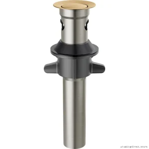 Quick-Release Metal Drain w/Overflow - Champagne Bronze Delta RP101630CZ