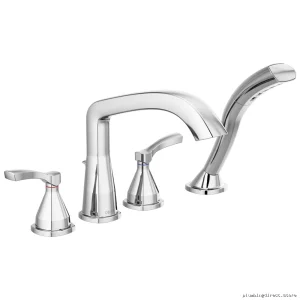Delta Roman-Style Tub Faucet Trim Set with Hand Shower - Chrome Finish T4776