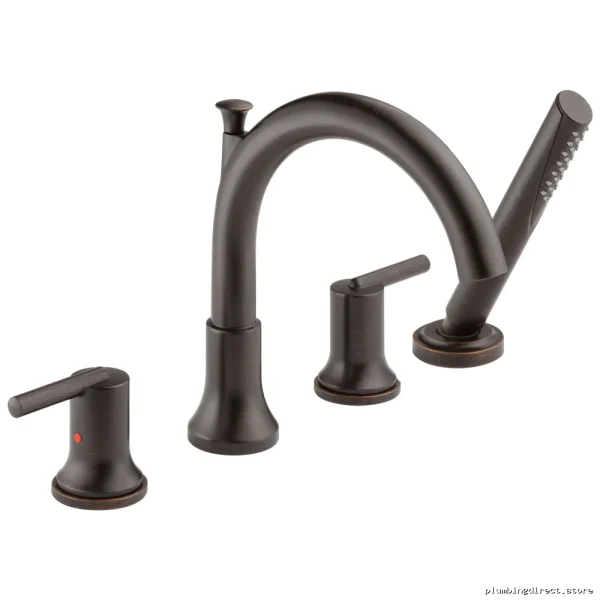 Delta Roman Tub Faucet Kit with Hand Shower - Venetian Bronze T4759-RB - Image 4
