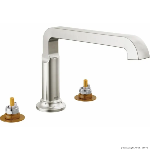 Delta Roman Tub Trim - Lumicoat Stainless Steel Faucet Without Handles T2789 - Image 3