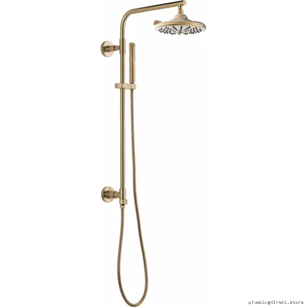 Delta Round Champagne Bronze Shower Kit - Complete Bathroom Fixture Set DF-CKIT27-RCZ