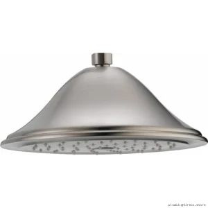 Delta RP72568SS Single-Function Raincan Shower Head - Spacious Rainfall & Easy Install