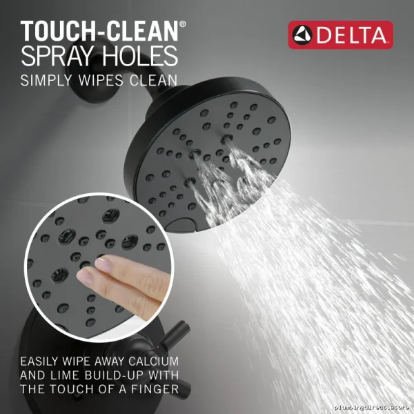 Delta Saylor 17 Series Matte Black Shower Trim - Modern Bathroom Upgrade T17235-BL