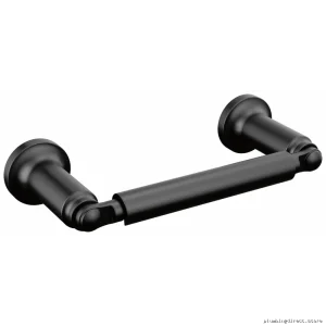 Saylor Matte Black Durable Toilet Paper Holder - 73550-BL Delta