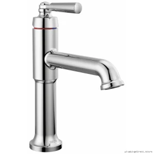 Saylor Chrome Single Hole Bathroom Tap - Delta Shower Faucet 536-MPU-DST