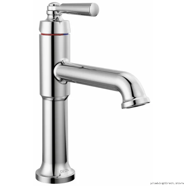 Saylor Chrome Single Hole Bathroom Tap - Delta Shower Faucet 536-MPU-DST