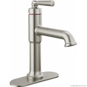 Saylor Modern Single-Hole Stainless Steel Faucet - Model 536-SSMPU-DST Delta