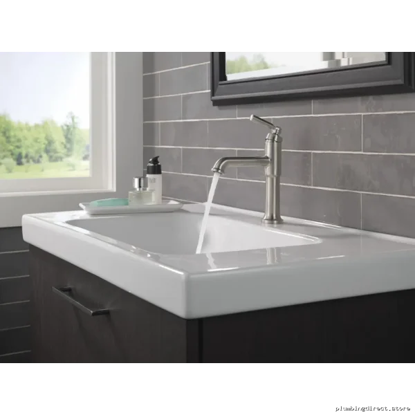 Saylor Modern Single-Hole Stainless Steel Faucet - Model 536-SSMPU-DST Delta - Image 3