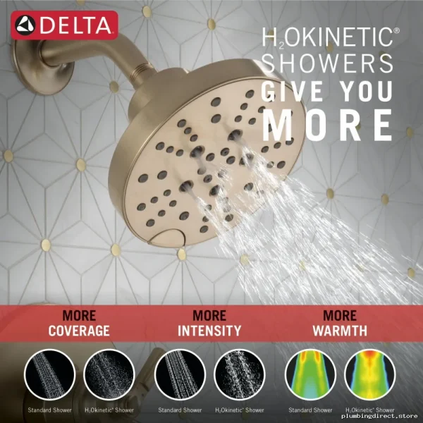 Delta Saylor Monitor 17 Series Shower Valve Trim - Champagne Bronze T17235-CZ Modern Luxury Design - Image 2