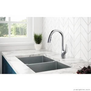 Delta Seabourne Kitchen Faucet - Chrome Finish & Pull-Down Sprayer Model #959LF