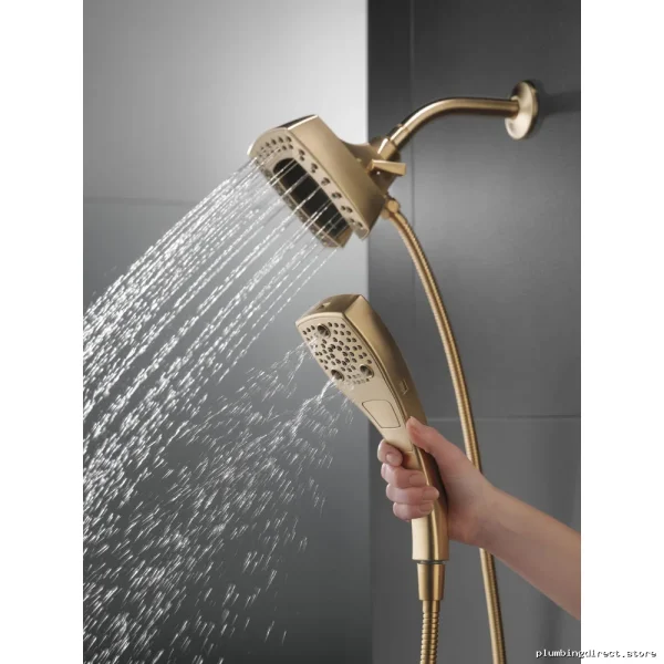 Delta H2Okinetic 2-in-1 Shower Head Handheld Combo Champagne Bronze - Image 2