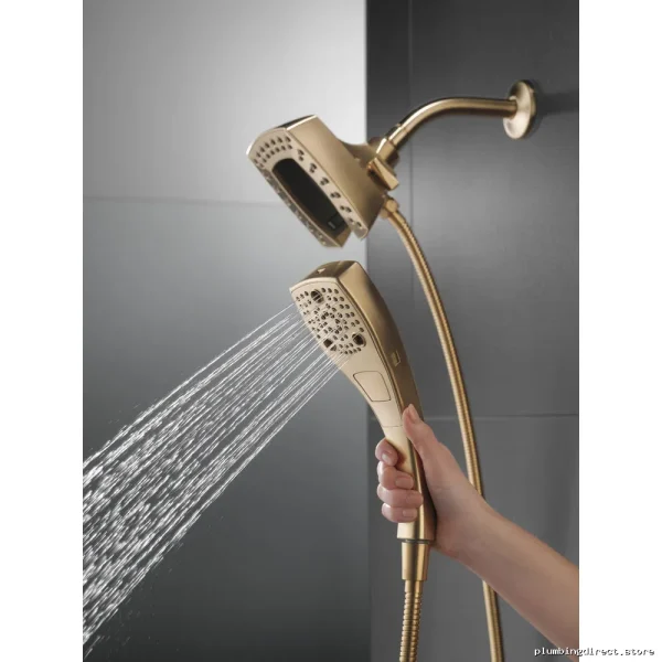 Delta H2Okinetic 2-in-1 Shower Head Handheld Combo Champagne Bronze - Image 3