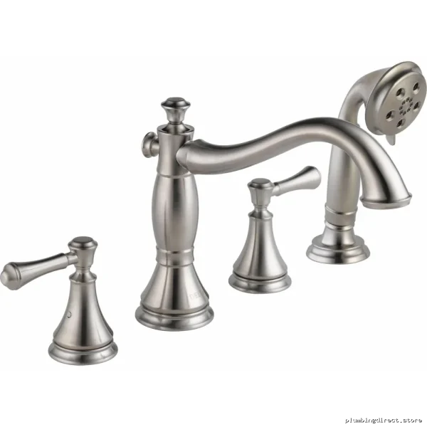 Delta Single-Handle Roman Tub Faucet & Hand Shower - Stainless Steel Trim - Image 2