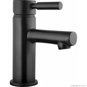 Delta Single Hole Bathroom Faucet with Straight Spout Design - 1.0 GPM Matte Black 691LF-BL-1.0