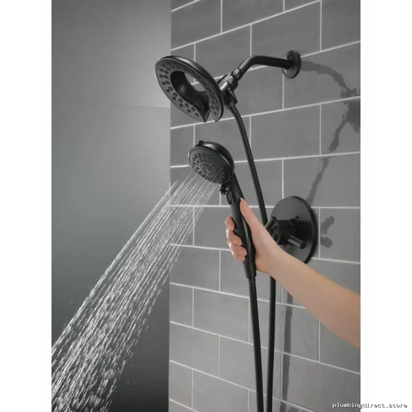 delta smart shower trim in tech matte black - Image 4