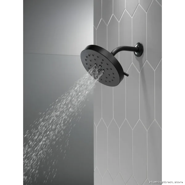 Delta SmartFlow Tech Multi-Massage Water Saving Shower Head - MatteBlack - Image 2