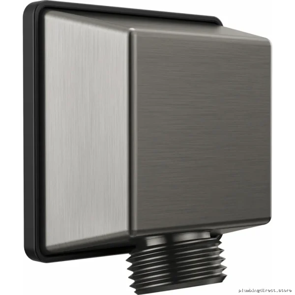 Square Hand Shower Wall Elbow - Black Stainless Steel Delta Model 50570-KS-PR
