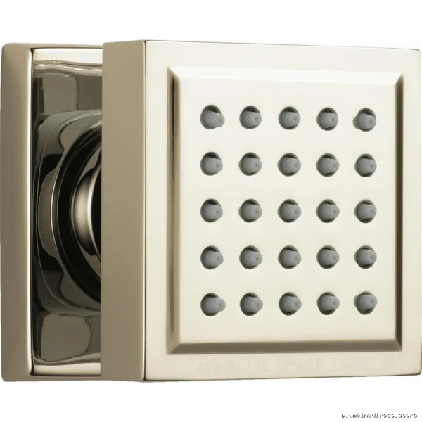 Square Shower Body Spray - Delta Polished Nickel Lumicoat